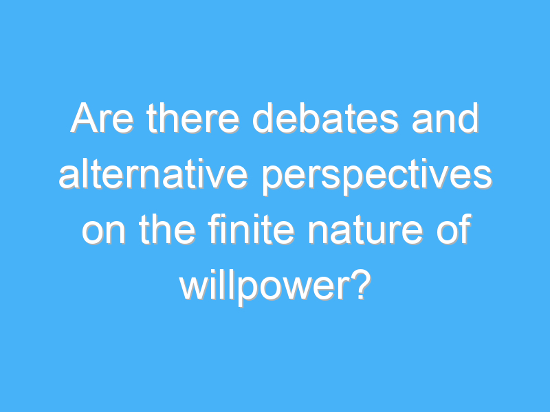 are there debates and alternative perspectives on the finite nature of willpower 2472 3