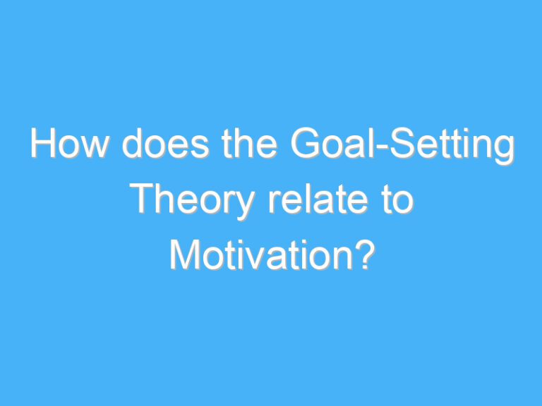 How does the Goal-Setting Theory relate to Motivation?