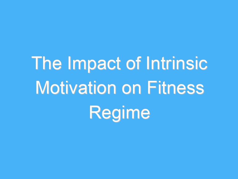 The Impact of Intrinsic Motivation on Fitness Regime