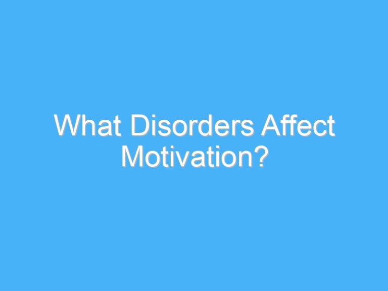 What Disorders Affect Motivation?