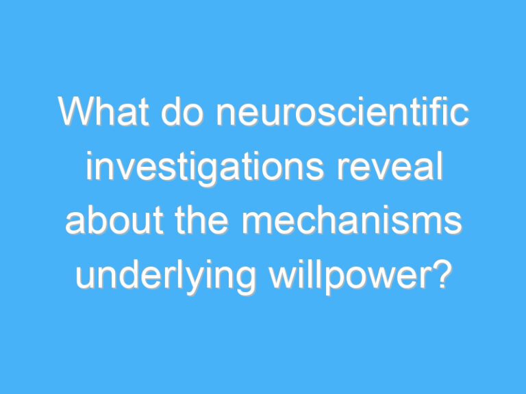 What do neuroscientific investigations reveal about the mechanisms underlying willpower?