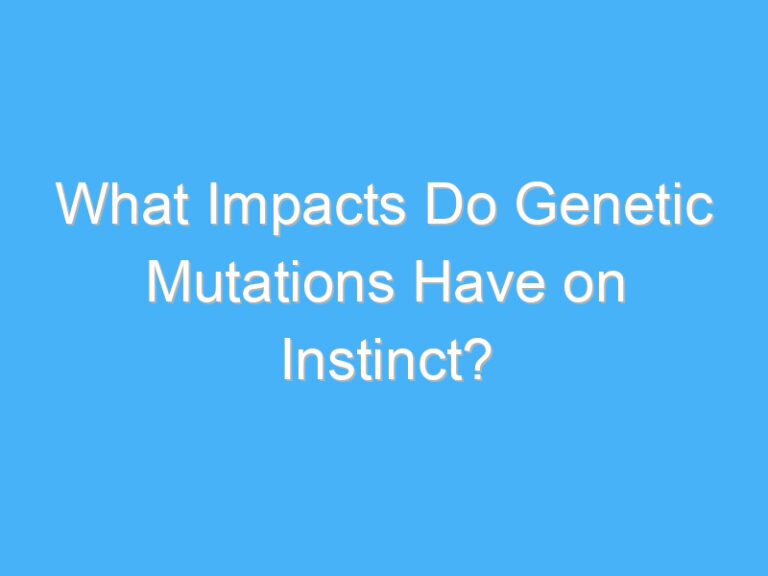 What Impacts Do Genetic Mutations Have on Instinct?