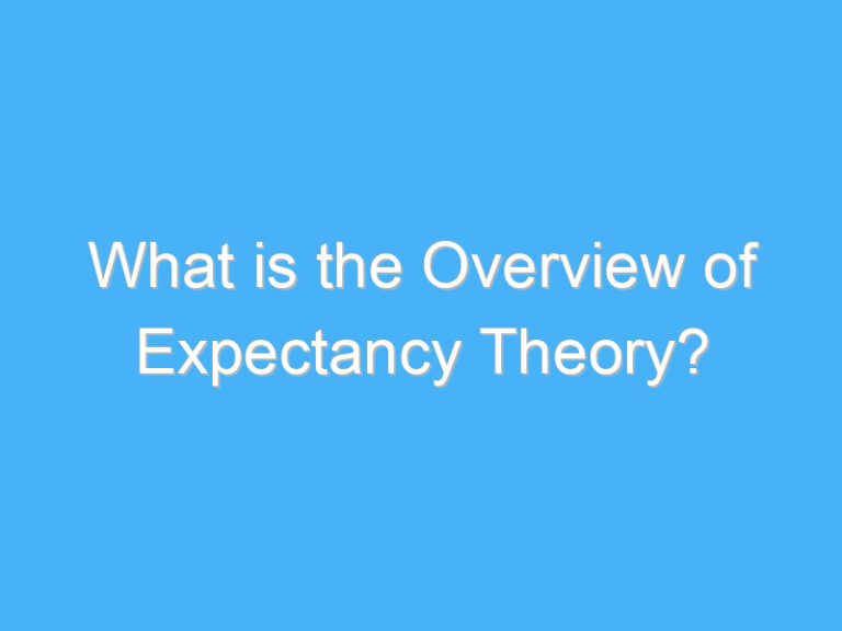What is the Overview of Expectancy Theory?