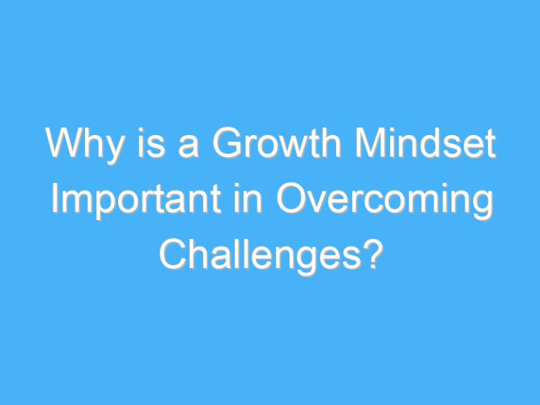 Why is a Growth Mindset Important in Overcoming Challenges?