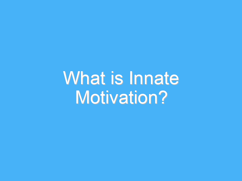 what is innate motivation 7892