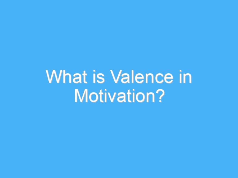 What is Valence in Motivation?